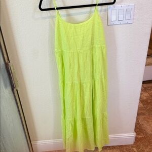 NWT SO Women's Vibrant Lime Maxi Dress